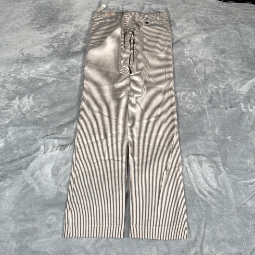 Brooks Brothers Red Fleece Striped Dress Pants Mens 30x34 Skinny Fit Cotton NEW - Picture 2 of 12